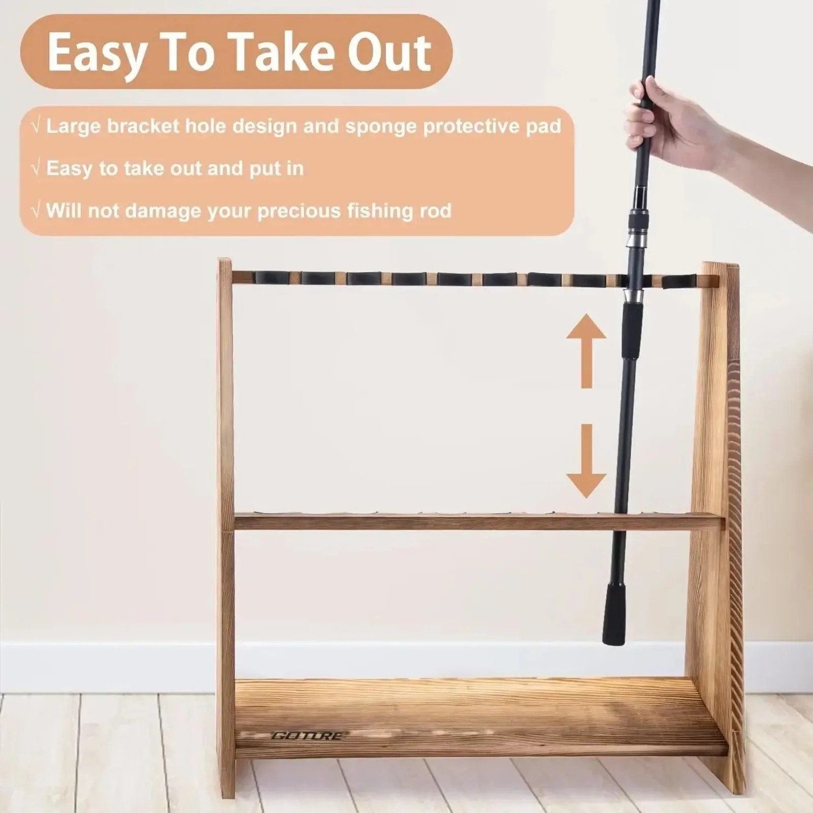 Goture Support de sol pour can - Fishing Rod Rack avis et prix