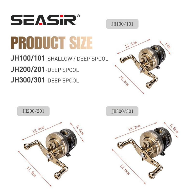 SEASIR JH tout en métal tambou - Abu Garcia Reel Max avis et prix