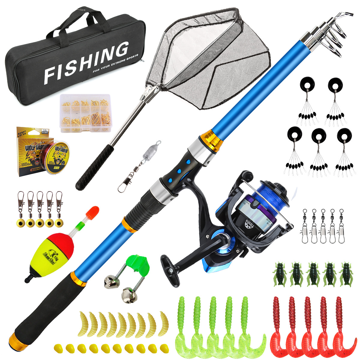 Ensemble de canne à pêche téle - Fishing Rod Combo avis et prix