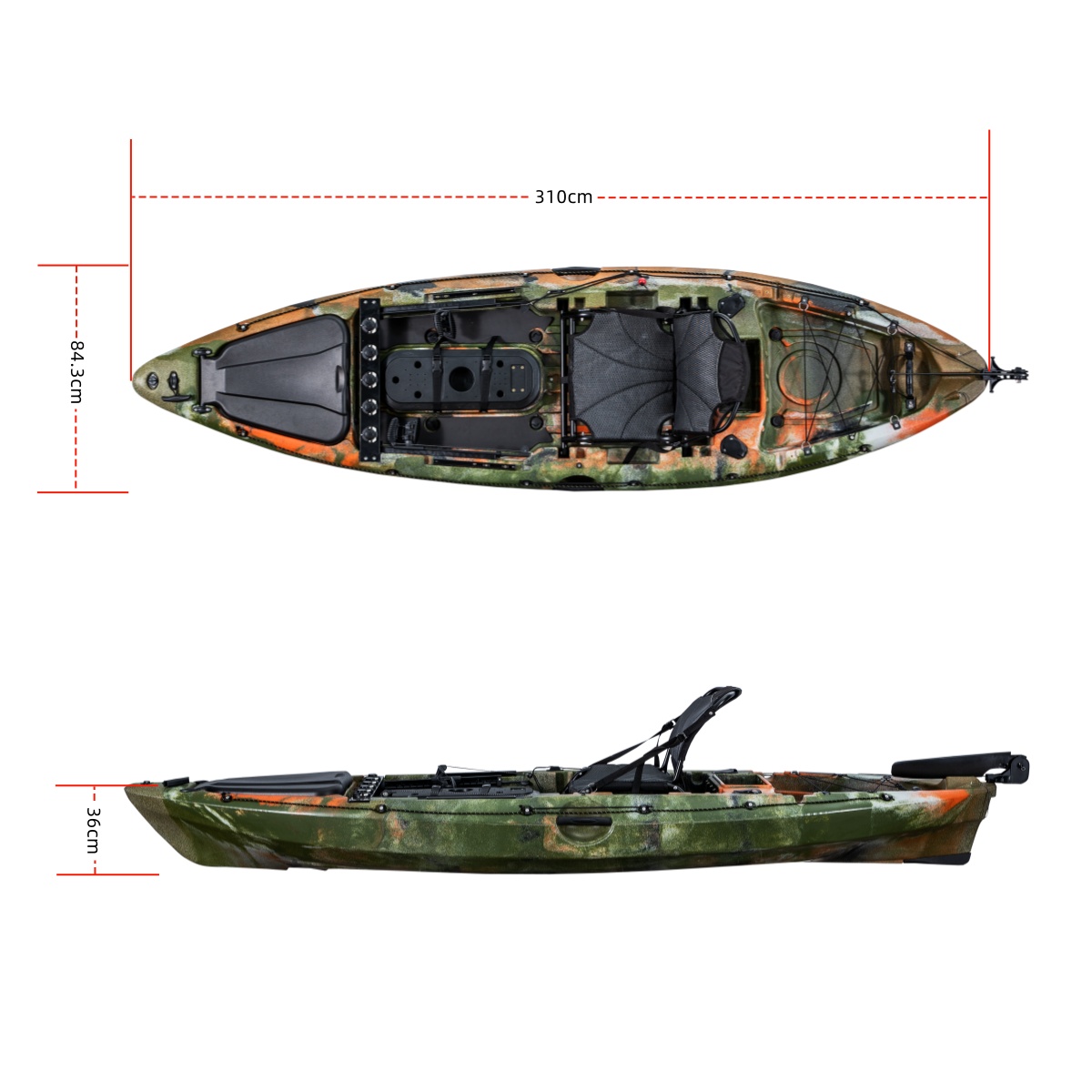 Kayak de pêche individuel LSF  - Fishing Rod Holder avis et prix